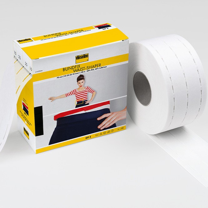 Vlieseline Perforated Tape, White, 8 cm, 10/30/30/10 mm - Maison Klem